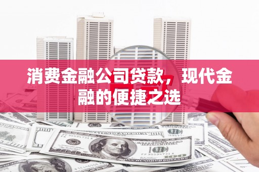 虎林消费金融公司贷款，现代金融的便捷之选