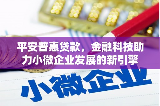 虎林平安普惠贷款，金融科技助力小微企业发展的新引擎