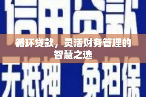 虎林循环贷款，灵活财务管理的智慧之选