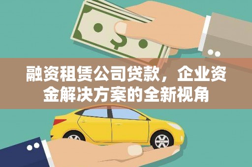 虎林融资租赁公司贷款，企业资金解决方案的全新视角