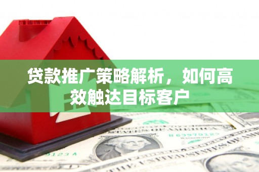 虎林贷款推广策略解析，如何高效触达目标客户