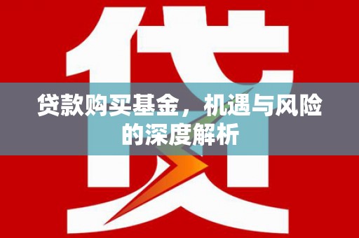 虎林贷款购买基金，机遇与风险的深度解析