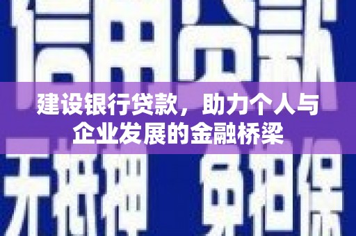 虎林建设银行贷款，助力个人与企业发展的金融桥梁