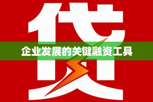 虎林企业发展的关键融资工具