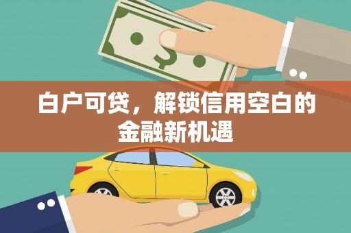 虎林白户可贷，解锁信用空白的金融新机遇
