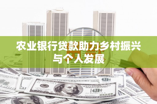 虎林农业银行贷款助力乡村振兴与个人发展