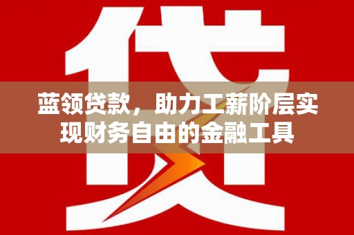 虎林蓝领贷款，助力工薪阶层实现财务自由的金融工具