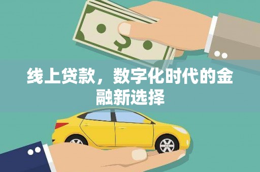 虎林线上贷款，数字化时代的金融新选择