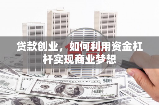 虎林贷款创业，如何利用资金杠杆实现商业梦想
