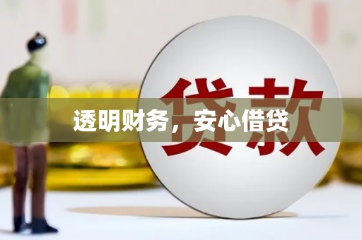 虎林透明财务，安心借贷